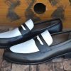 EMCHIC MOCASSINS NOIR ET BLANC