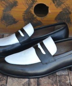 EMCHIC MOCASSINS NOIR ET BLANC